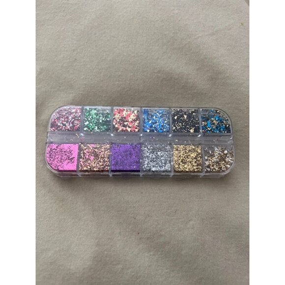 NWT Metallic & Sparkle Nail Design Foil - Set of 12 - Picture 3 of 6